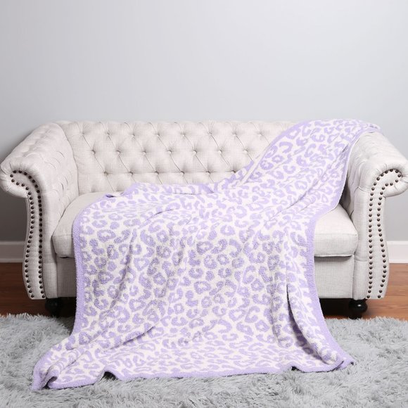 P/S New Colors! Leopard Print Luxury Soft Throw Blanket·50x 60·ComfyLuxe - Picture 11 of 12